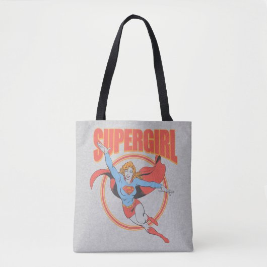Tote Bag Vrai Vintage Supergirl Flying Graphic (Devant)