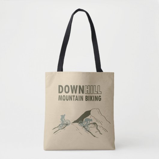 Tote Bag VTT en descente (Devant)