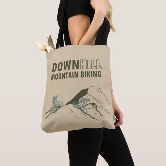 Tote Bag VTT en descente (De près)
