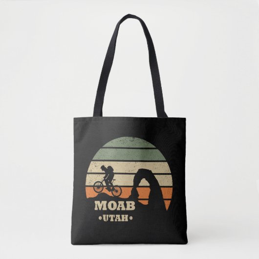 Tote Bag VTT Moab - Vélo tout terrain dans l'Utah (Devant)