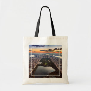 Tote Bag Vue aérienne de Central Park au coucher du soleil