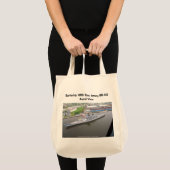 Tote Bag Vue aérienne du New Jersey BB-62 d'USS de cuirassé (Devant (produit))