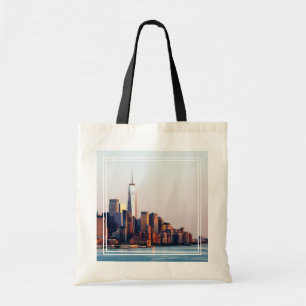 Tote Bag Vue aérienne du World Trade Center du Sunset de N