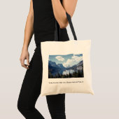 Tote Bag Vue de lac mountain rocheuse, parc national de (Devant (produit))