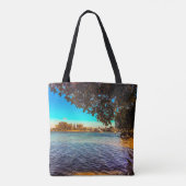 Tote Bag Vue depuis le lagon (Dos)