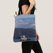 Tote Bag Vue d'hiver du phare d'Esopus Meadows (De près)