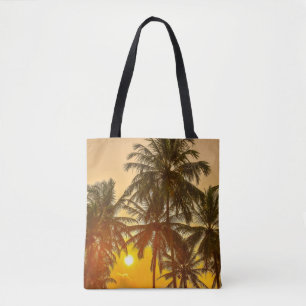 Tote Bag Vue du coucher du soleil sur la plage Sri Lanka