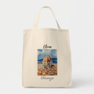 Tote Bag Vue Florence le Duomo en aquarelle
