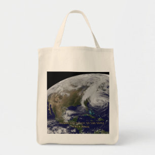 Tote Bag Vue satellite de l'ouragan Sandy