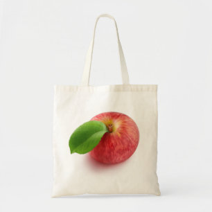 Tote Bag Vue supérieure de la pomme rouge