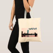 Tote Bag Vue sur Francfort, rivière, ponts, bâtiments (Devant (produit))