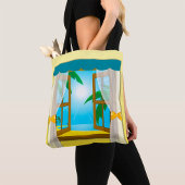 Tote Bag Vue sur la plage d'été