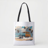 Tote Bag Wagon classique en bois (Devant)