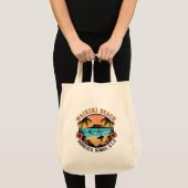 Tote Bag Waikiki Beach Retro Vignette (Devant (produit))