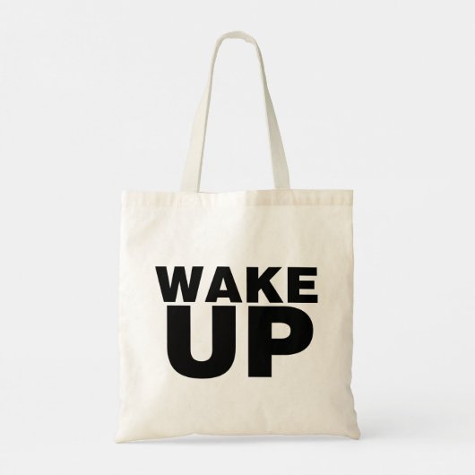 Tote Bag Wake up Black (Dos)