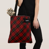 Tote Bag Wallace Tartan Scottish Clan Plaid Motif (De près)
