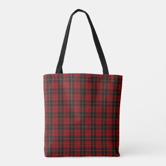 Tote Bag Wallace Tartan Scottish Clan Plaid Motif (Dos)