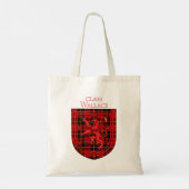 Tote Bag Wallace Tartan Scottish Plaid Lion Rampant (Dos)