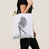 Tote Bag Warrior Woman Design (De près)