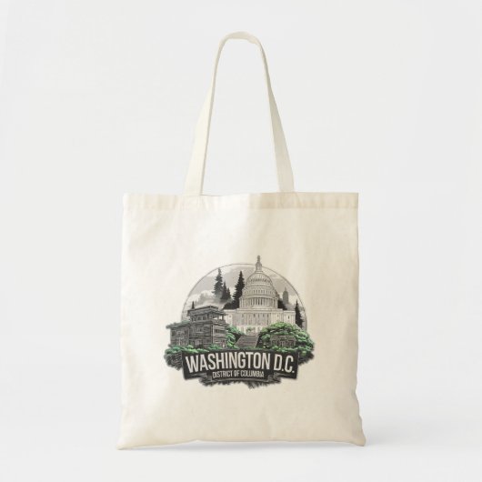 Tote Bag Washington DC City District de Columbia USA (Devant)