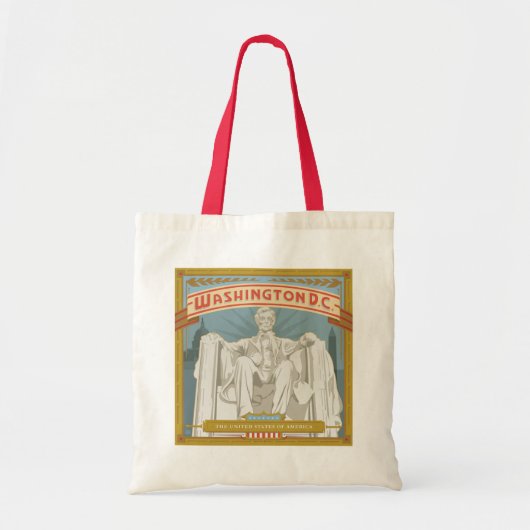 Tote Bag Washington DC | Mémorial de Lincoln (Devant)