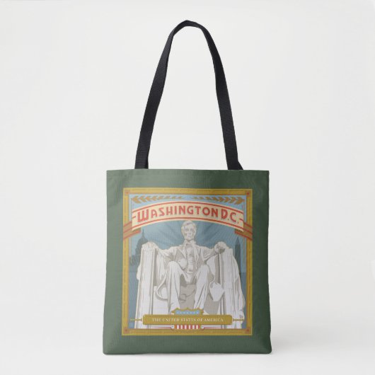 Tote Bag Washington DC | Mémorial de Lincoln (Devant)