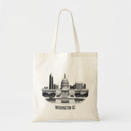 Tote Bag Washington DC Skyline (Devant)