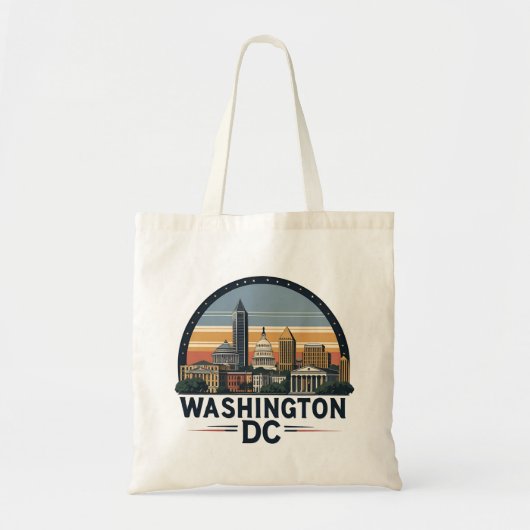 Tote Bag Washington DC Skyline (Devant)