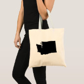 Tote Bag Washington en noir et blanc (Devant (produit))