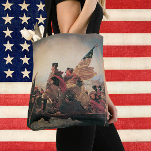 Tote Bag Washington traversant le Delaware par Emanuel Leut
