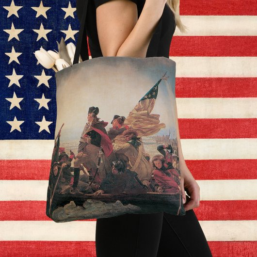 Tote Bag Washington Traverser le Delaware par Emanuel Leutz