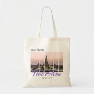 Tote Bag Wat Arun Temple Bangkok Thaïlande Sunset Souvenir
