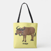 Tote Bag Water buffalo with flowers (Dos)