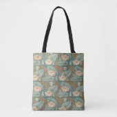 Tote Bag Water Lys Lily Art Nouveau Nature (Devant)