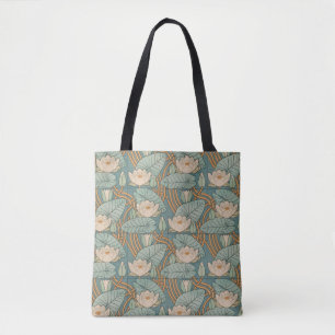 Tote Bag Water Lys Lily Art Nouveau Nature