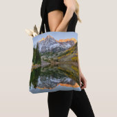 Tote Bag Water | Maroon Bells Lake Aspen Trees (De près)