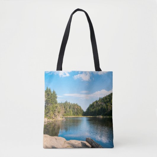 Tote Bag Water | Spruce Lake Quebec, Canada (Devant)