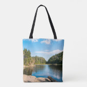 Tote Bag Water | Spruce Lake Quebec, Canada (Dos)