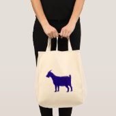 Tote Bag Watercolor Blue Goat Tote (Devant (produit))
