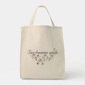 Tote Bag Watercolor Dopamine Molecule Floral Neurodiversity (Dos)