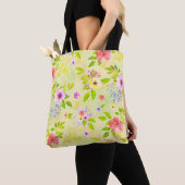 Tote Bag Watercolor Flowers seamless pattern I + your ideas (De près)