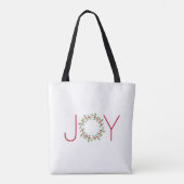 Tote Bag Watercolor Holly Wreath  (Dos)