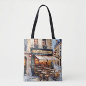 Tote Bag Watercolor Italian Café Coffee Lover  (Devant)