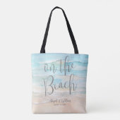 Tote Bag Watercolor On The Beach Wedding (Dos)