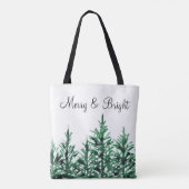 Tote Bag Watercolor Pine Trees (Dos)
