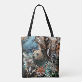 Tote Bag Watercolor Wildlife Collage (Dos)