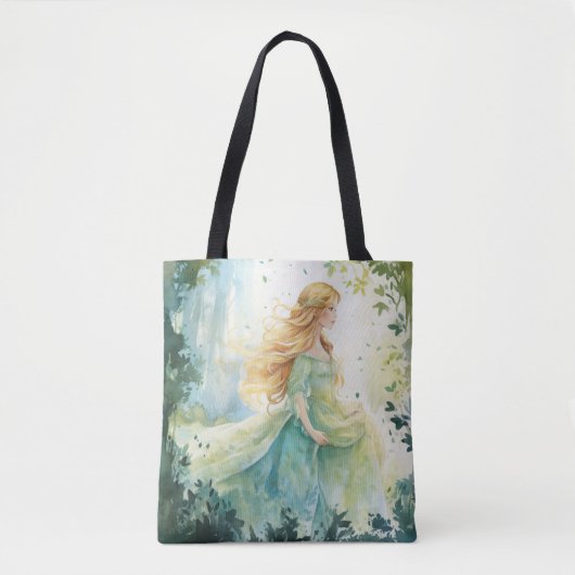 Tote Bag Watercolour Forest Princess (Devant)