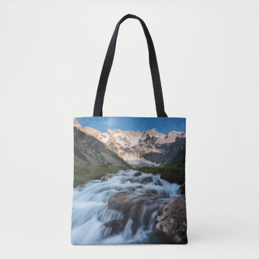 Tote Bag Waterfalls | Aviolo Lake, Italy (Devant)
