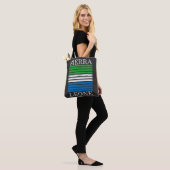 Tote Bag WAY out Arts Freetown Sierra Leone Stripes Drapeau (Sur le modèle)