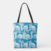 Tote Bag Weasel & Baboon Blue Character Pattern (Dos)